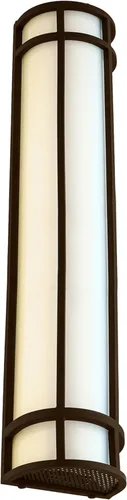 Miniatura 9 de Sunlite 81434 - Lámpara LED estilo misión de 12 pulgadas, aplique de pared de medio cilindro, seleccionable 3 CCT 3000K-5000K, 15 vatios, 800