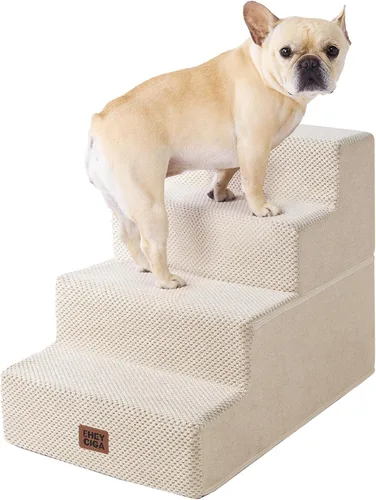 Miniatura 14 de EHEYCIGA Escaleras para perros pequeños de 13.5 pulgadas de alto, escalones para perros de 3 escalones para sofá y silla, escalones para mascotas