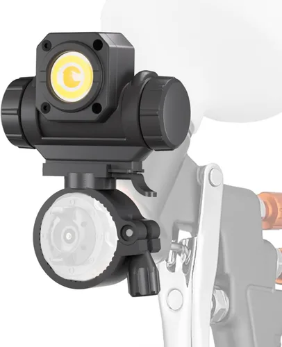 Luz de pistola de pintura LED recargable, luz de pistola de pintura de 450LM con 3 modos de iluminación, 3500–6500K, CRI 95+, giro de 360° y