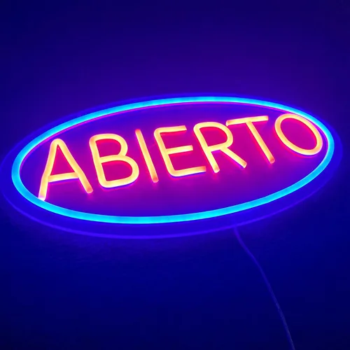 Miniatura 7 de Abierto Open Neon Sign for Business, Spanish Large Open LED Light up Sign, Open Neon Lights for Bar Restaurant Coffee Salon Store Shop Wall Window