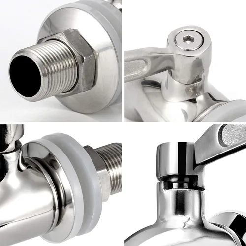 Miniatura 8 de X-Chef Reemplazo de la espita del dispensador de bebidas, espita de metal de acero inoxidable para tarro de vidrio y dispensador de bebidas