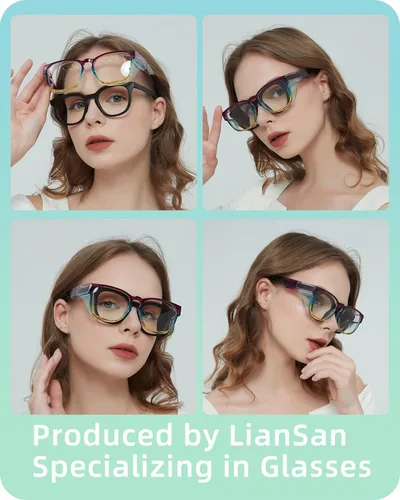 Miniatura 3 de LianSan Gafas de seguridad sobre anteojos para mujer, gafas antivaho que se ajustan sobre las gafas para certificación ANSI Z87.1