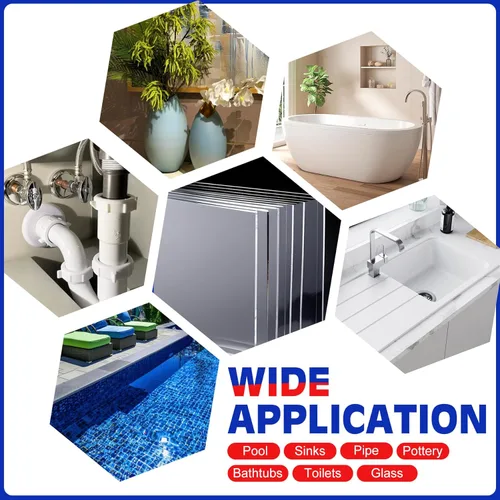 Miniatura 6 de Masilla epoxi – Masilla epoxi AB de 8 onzas para bajo el agua, relleno multiusos de piscina – Reparación rápida de arcilla esculpida arreglar