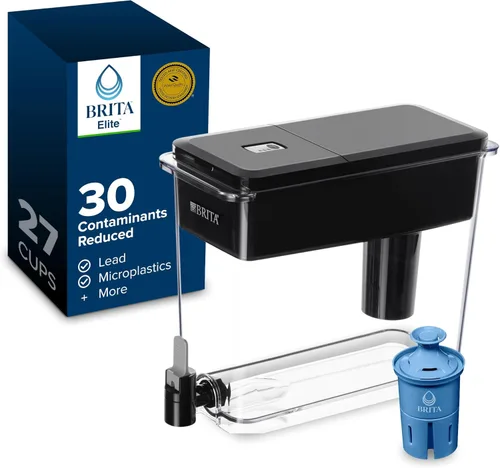 Miniatura 13 de Dispensador de agua Brita UltraMax grande con 1 filtro BritaPlus, capacidad para 27 tazas, negro (el paquete puede variar)