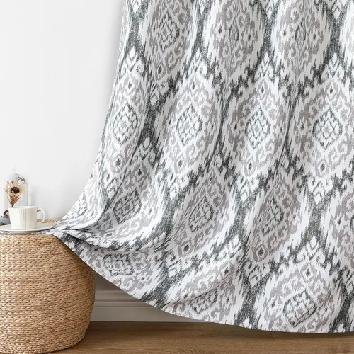 Miniatura 21 de Joydeco Cortinas Bohemias Beige de 63 Pulgadas de Largo 2 Paneles, Cortinas de Granja Bohemias Súper Suaves con Borlas, Cortinas Semitransparentes