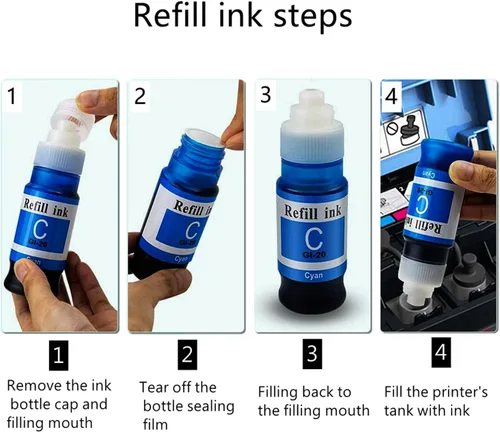 Miniatura 4 de Botellas de tinta de repuesto compatibles con GI290 para Canon PIXMA G1000 G1200 G1800 G2100 G2200 G2400 G2800 G3200 G3600 G3800 G4100 G4600 G4211 0