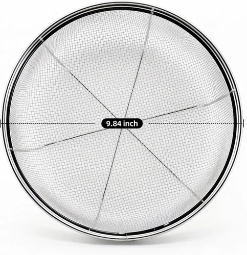 Miniatura 4 de Colador de malla fina para cocina, tazón de colador de acero inoxidable para pasta, arroz, fruta, cestas de malla metálica con base de reposo