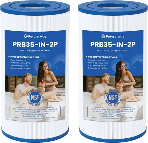 Future Way PRB35-IN - Filtro de repuesto para bañera de hidromasaje Thermospa FL1008, repuesto Filbur FC-2385, Pleatco Pure PRB35-IN, Unicel C-4335,