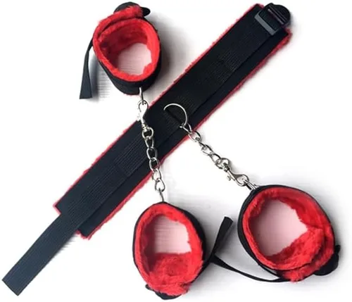 Miniatura 6 de Kit de sujeción para cama sexual, para adultos, para parejas, cama King, amarres sexuales debajo del colchón para adultos, esposas ajustables, lazos