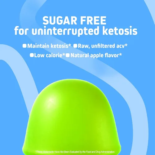 Miniatura 6 de Herbtonics Gomitas Keto de vinagre de sidra de manzana, apoyo a la digestión y la desintoxicación, fórmula avanzada BHB sin azúcar para apoyo