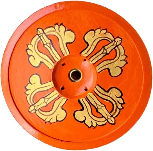 Miniatura 4 de Soporte de incienso de madera con diseño de loto, hecho a mano, tallado ecológico, quemador de incienso de madera, atrapa cenizas, decoración