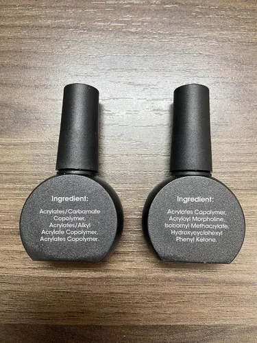 Miniatura 3 de GELLEN Esmalte de uñas de gel base y capa superior de gel, 2 unidades de 0.4 fl oz, capa superior de gel que no se limpia y capa base fuerte, sin