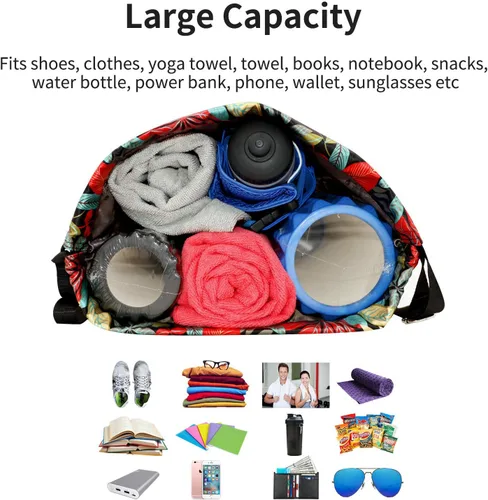 Miniatura 4 de Bolsa impermeable con cordón para ir al gimnasio o la playa, o practicar deportes, unisex