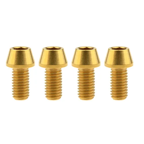 Miniatura 27 de Tornillos de titanio Ti M8 x15 20 25 30 35 40 45 50 60 2.756 in 0.049 in de paso hexagonal Allen Tornillos de cabeza hueca paquete de 4