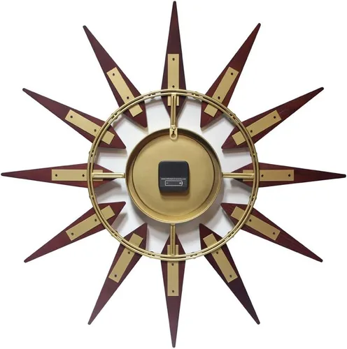 Miniatura 2 de Infinity Instruments Orion Starburst - Reloj de pared moderno de mediados de siglo, 30 pulgadas, grande, de mediados de siglo, moderno, decoración