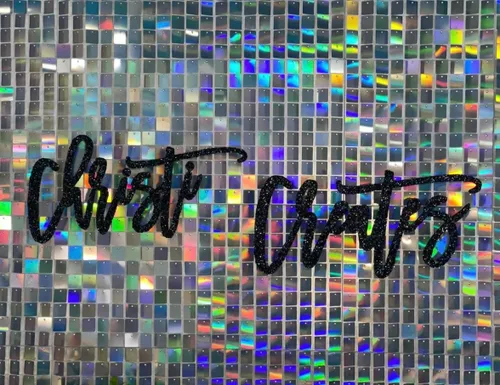 Miniatura 6 de 24 paneles de lentejuelas para pared brillante - Nuevo diseño entrelazado Pared brillante, telón de fondo de fiesta, eventos y carteles