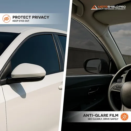 Miniatura 6 de MotoShield Pro 5% VLT Nano Ceramic Tinte para Ventanas de Automóvil 20" pulgadas x 5' pies Rollo 2PLY Alto Rechazo de Calor y Reducción