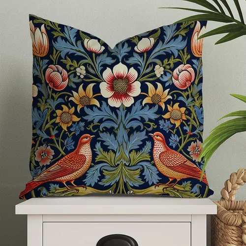 Miniatura 30 de ArogGeld Fundas de Almohada Euro Sham Florales Verde y Blanco Gris Estilo Chinoiserie Funda de Almohada Asiática Funda de Cojín Decorativo 18x18