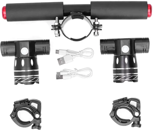 Miniatura 6 de Faros delanteros para manillar de scooter, luces de bicicleta recargables por USB, kit de luz de tercer engranaje para scooter