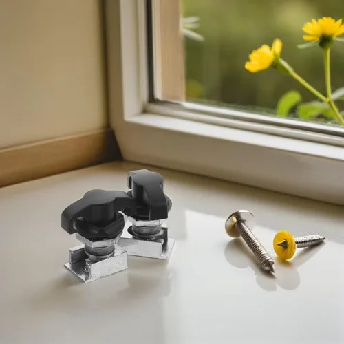 Miniatura 7 de Cerraduras de leva accionadas por el pulgar, cerradura de puerta de gabinete con manija en T, pestillo oscilante compensado con base para caja