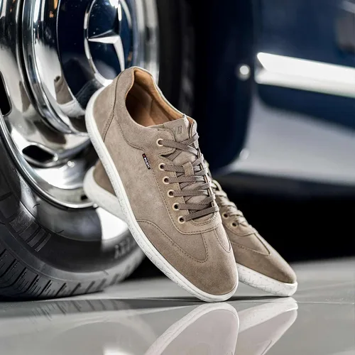 Miniatura 45 de Piloti Zapatos de conducción para hombre, zapatos deportivos de gamuza italiana Shift para hombre
