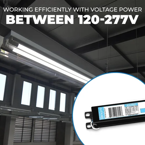 Miniatura 6 de OHLECTRIC Repuesto para ICN1P32-SC 1 Lámpara – Balastro Fluorescente T8, Reemplazo de Balastro Electrónico 120-277 Voltios, Arranque Instantáneo