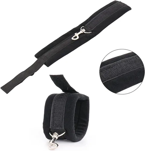 Miniatura 4 de Base de cama sexual tamaño King resistente para sujetar sexo tamaño matrimonial para tobillos y barra de muñeca, liga sexual para piernas y manos