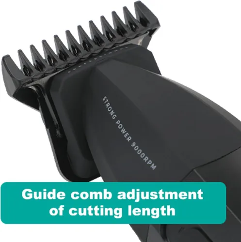 Miniatura 7 de VGR Cortadora de pelo profesional 906 Fresh Fade, 9000 rpm sin huecos para hombres, cortadora de pelo inalámbrica DLC T-Blade para barberos