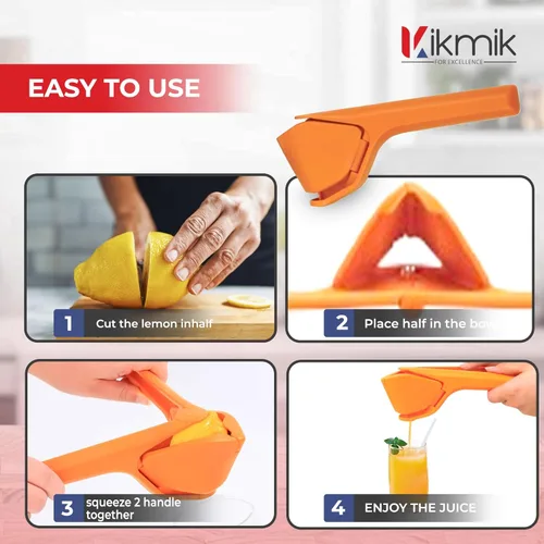 Miniatura 3 de Exprimidor de limón - CitrusEase Exprimidor de mano plegable: jugo sin esfuerzo con diseño ergonómico que ahorra espacio, exprimidor manual de limón