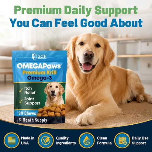 Miniatura 6 de Guardian's Choice Omega 3 para perros, aceite de pescado y aceite de krill, 90 unidades Ayuda a tu perro a verse y sentirse lo mejor posible.