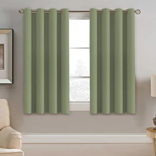 Miniatura 172 de H.VERSAILTEX - Cortinas blackout con aislamiento térmico y ojales en la parte superior, para patios, puertas correderas y división de habitaciones