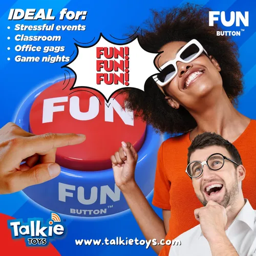 Miniatura 2 de Talkie Toys Products Botón divertido – Cuenta con frases divertidas – Botón parlante para aliviar el estrés, regalos divertidos y más