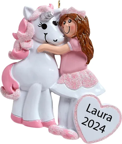 Miniatura 9 de Santa Tell Me Adorno de Navidad de castillo de princesa 2025, decoración personalizada para árbol, regalo personalizado para niñas, hija, niño