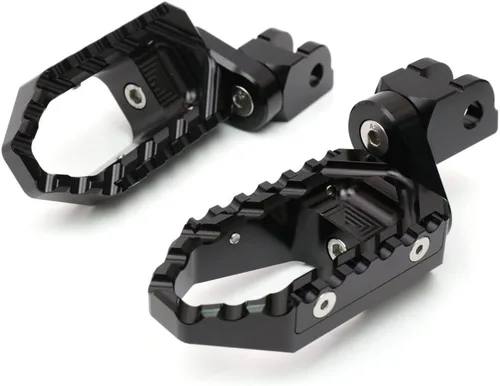 Miniatura 2 de MC MOTOPARTS Negro CNC 25mm Alargador de Riser Ajustable para Pedales de Pie Touring Delanteros Compatibles con NC 700 S/X 12-16 NC750X NC750S 16-19