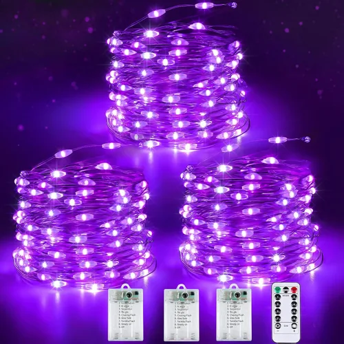 Miniatura 9 de 30LED Acorn Fairy Lights Battery Operated Fall String Lights Indoor Decor Remote Control, 8 Lighting Modes, IP44 Waterproof, Timer & Dimmable
