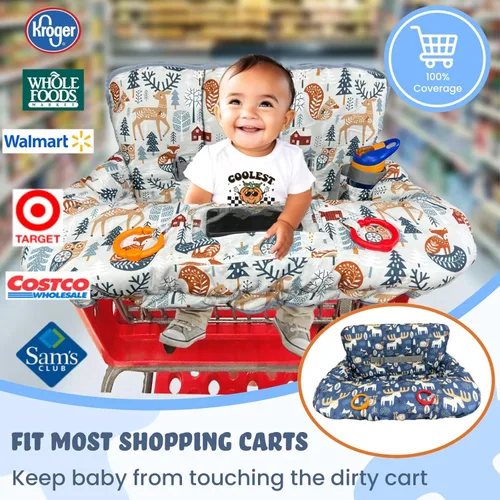 Miniatura 4 de Funda para carrito de compras para bebé, cubierta para carrito de bebé para niño y niña, funda para silla alta para bebé y niño pequeño, regalo