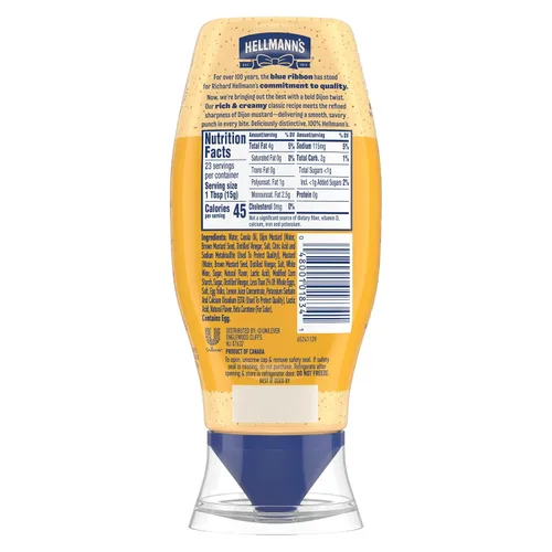 Miniatura 4 de Hellmann's Dijo-Mayo - Mayonesa suave y sabrosa Drss para papas fritas, hamburguesas, ensaladas de papa, sándwiches, aderezo de mayonesa con Dijon