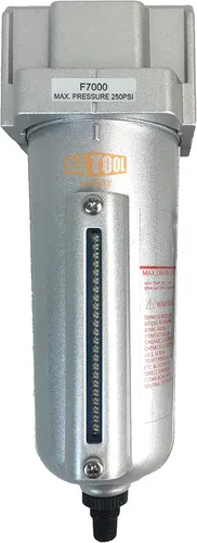 1/2 "NPT Heavy Duty Filtro de partículas de grado industrial/trampa de agua para líneas de aire comprimido de compresor de aire, 5u con cuenco de