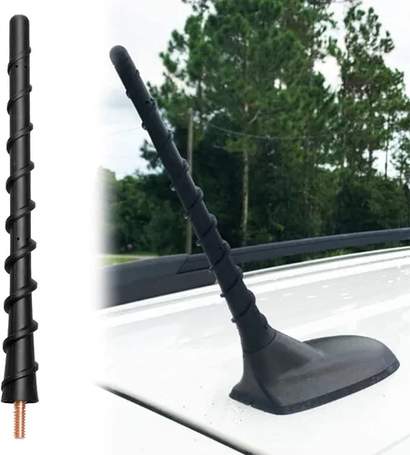 Miniatura 13 de KSaAuto Antena de 3.2 pulgadas compatible con Jeep Cherokee Grand Cherokee Compass Renegade 2011-2025, Chrysler 200, Fiat 500, repuesto de antena