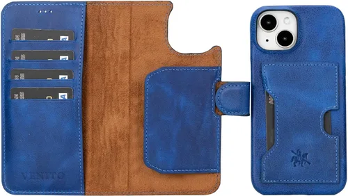Miniatura 123 de Venito Florence - Funda de piel compatible con Samsung Galaxy S9, extra segura con bloqueo RFID, cartera desmontable para teléfono (gris decolorado)