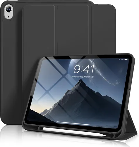 Aoub Funda para iPad (A16) 11ª Generación 11 Pulgadas 2025, iPad 10ª Generación 10.9 pulgadas 2022 con Soporte para Lápiz, Cubierta Trasera de TPU