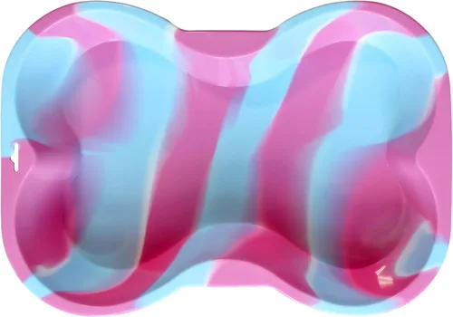 Miniatura 6 de Puppy Cake Molde de silicona en forma de hueso de perro (rosa)