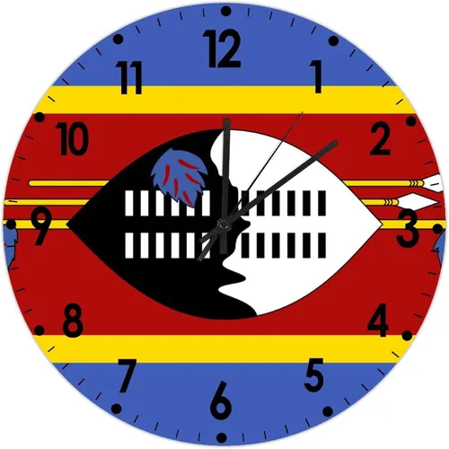 Miniatura 20 de Cheyan Reloj de pared con bandera de Canadá de 12 pulgadas, silencioso, sin tictac, de PVC, funciona con pilas, reloj redondo decorativo, regalo