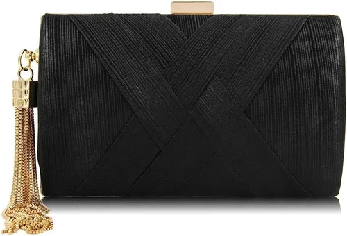 Miniatura 17 de Elegante bolso de noche con borlas para mujer, bolso de mano para novia, boda, graduación, noche, fiesta