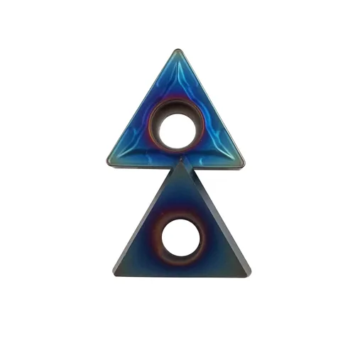 Miniatura 2 de 10 piezas TCMT21.51/TCMT110204 Insertos de carburo con revestimiento nano-azul. El inserto TCMT es adecuado para portabrocas de torneado de 91°