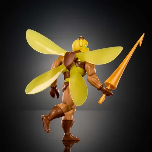 Miniatura 6 de Masters of The Universe Origins - Figura de acción Buzz-Off Cartoon Collection, 5.5 pulgadas, líder de abeja de TV de los años 80 alado y con gafas