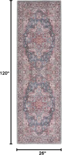 Miniatura 123 de Nourison Home New Concept - Alfombra lavable de 6 x 9 pies, fácil de limpiar, no se desprende, para dormitorio, sala de estar, comedor y cocina