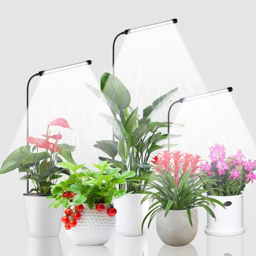 Miniatura 9 de Luz de cultivo para plantas de interior, lámpara de planta de cuello de cisne de espectro completo de 6000K para semillas, plantas suculentas