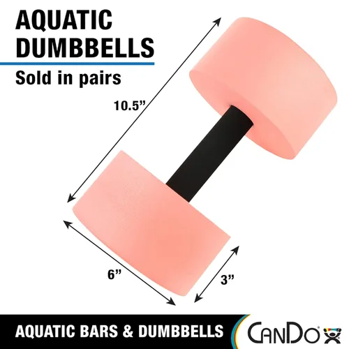 Miniatura 2 de CanDo Barras de natación acuáticas y mancuernas para aprender a nadar, hidroterapia, natación, aeróbicos acuáticos, rehabilitación, lecciones