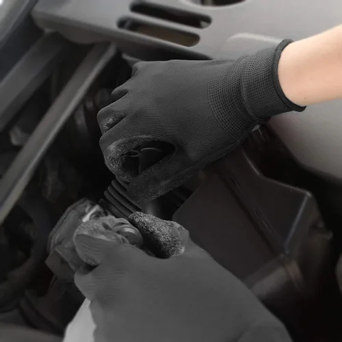 Miniatura 9 de Evridwear - Guantes de trabajo de látex arrugado con revestimiento de mano para seguridad, para hombres y mujeres, uso general, multiusos